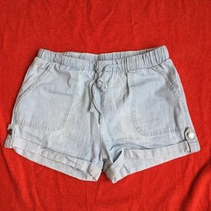 Drawstring Denim Shorts Size S